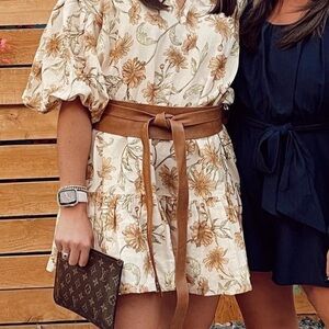 Anthropologie Classic Wrap Belt in Khaki